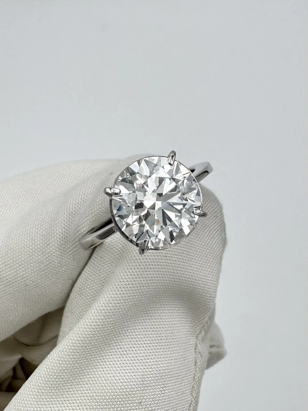 СЕРЬГИ NO NAME SOLITARE 1895 RING 4.21 CT E/VVS1 (SIZE 50) GIA Solitare1895 3