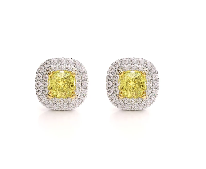 DIAMOND EARRINGS 1.01-1.04 CT FLY/VS