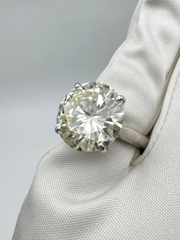 No name ROUND DIAMOND 10.40 CT O-P/VVS2 RING (SIZE 51) NN10.40 CT 4