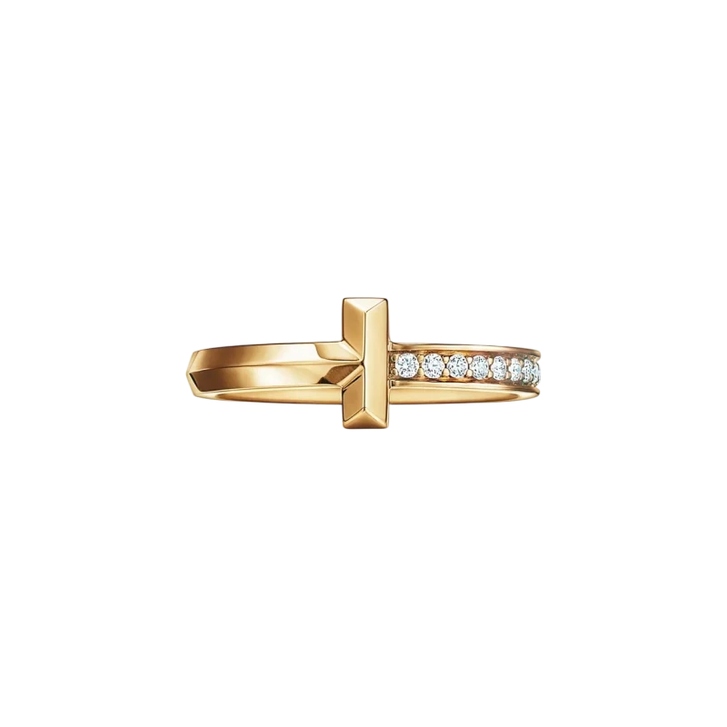 Tiffany & Co Tiffany T T1 Ring in Yellow Gold with Diamonds 67795040 1