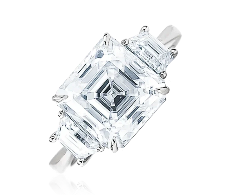 ASHER DIAMOND 6.28 CT H/VS2 RING (GIA)