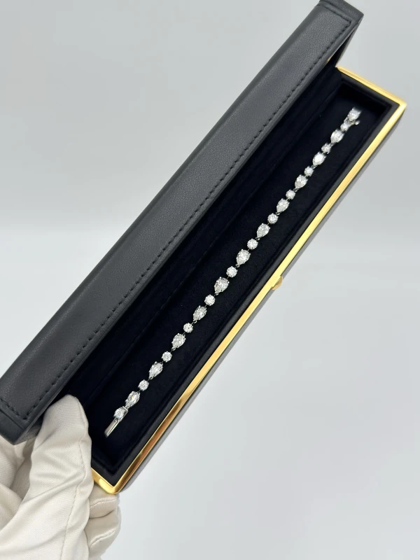 GRAFF ROUND&PEAR 9.91 CT DIAMONDS BRACELET GB 9.91 CT 5