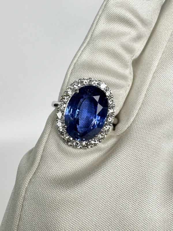 СЕРЬГИ NO NAME SAPPHIRE 10.14 CT RING (SIZE 53) NN10.14CT 4