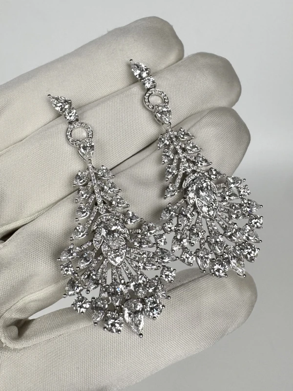 RalfDiamonds COCTAIL DIAMOND 9.90 CT EARRINGS RFD 9.90 CT 4