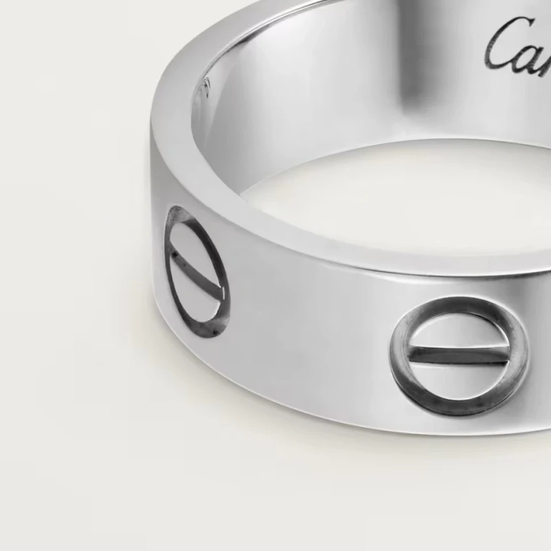 Cartier LOVE RING, WHITE GOLD (SIZE 53) B4084753 4
