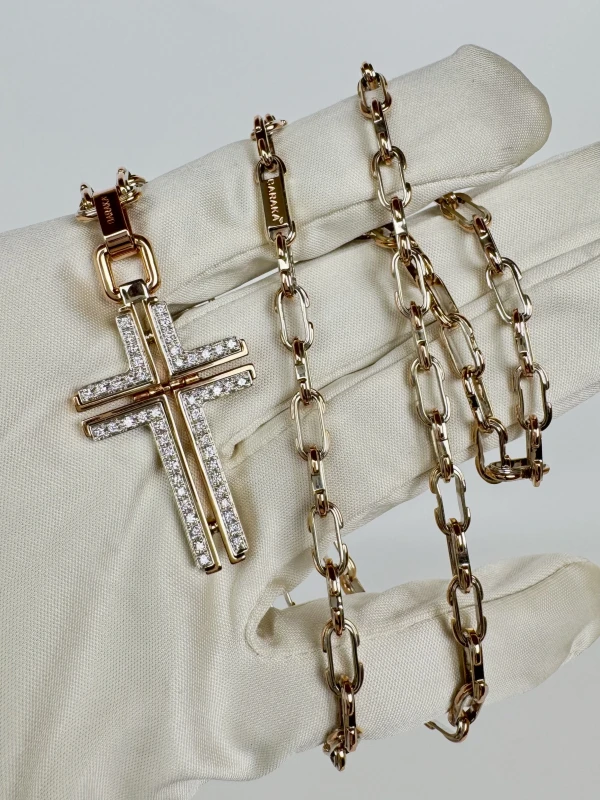 Baraka DIAMOND CROSS PENDANT BRK788 3