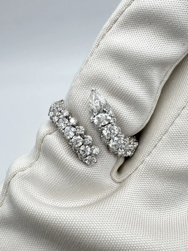 Graff Duet Wraparound Diamond Ring (SIZE 50) RGR830 6