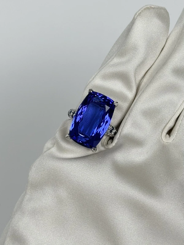 VERDI JEWELLERY КОЛЬЦО С ТАНЗАНИТОМ 21.67 CT A16D 6