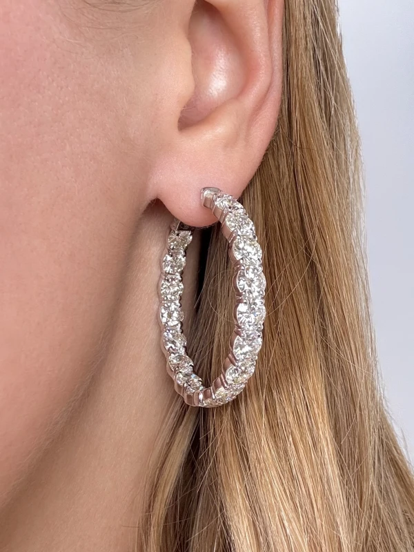RalfDiamonds CONGO 17.15 CT DIAMOND EARRINGS RFD17.15 2