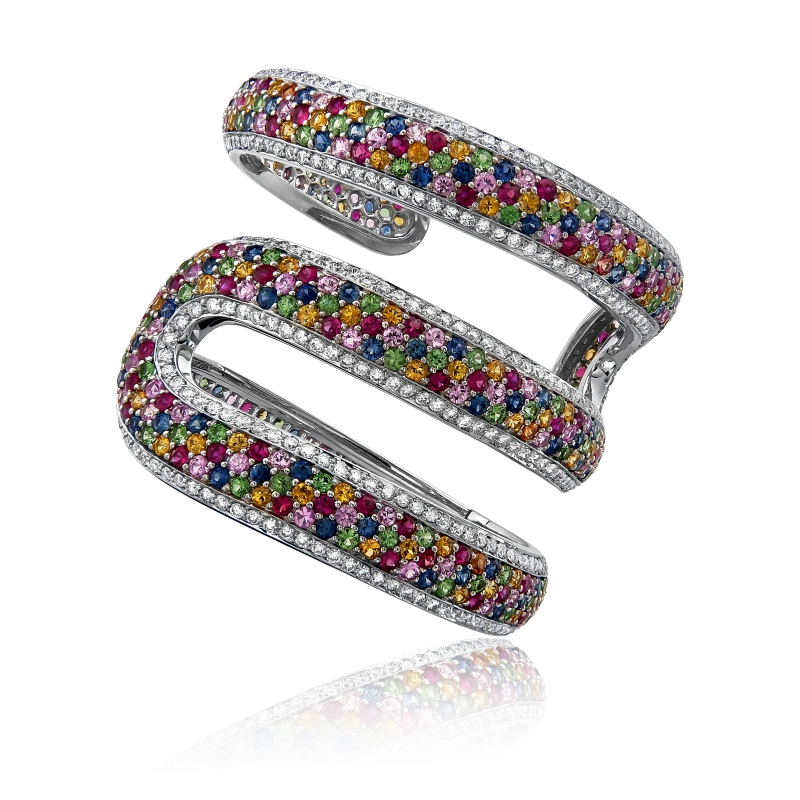 MULTI GEMSTONES BRASELET BY MICHELE DEILA VALLE