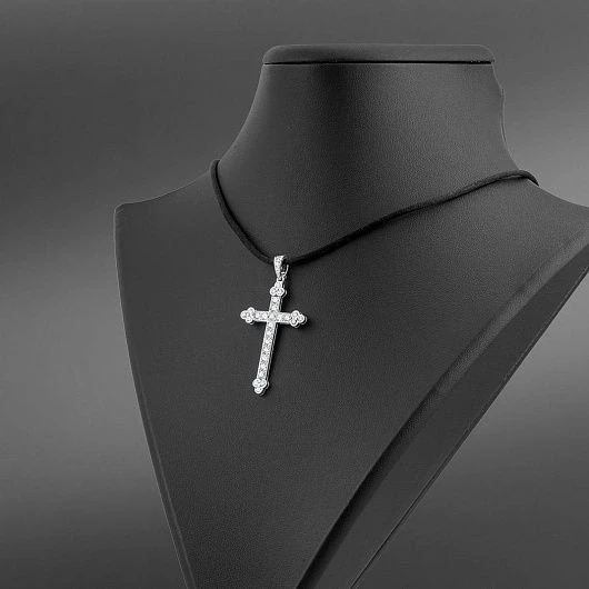 Cartier DIAMOND CROSS PENDANT WITH CHAIN CARTIER241023 1