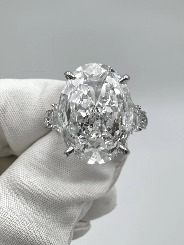 No name OVAL DIAMOND 5.77 CT E/VS2 RING (GIA) NN5.77 2