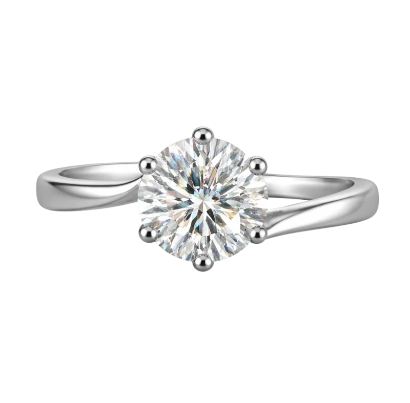 ROUND DIAMOND 1.05 CT J/VS1 RING (SIZE 52)