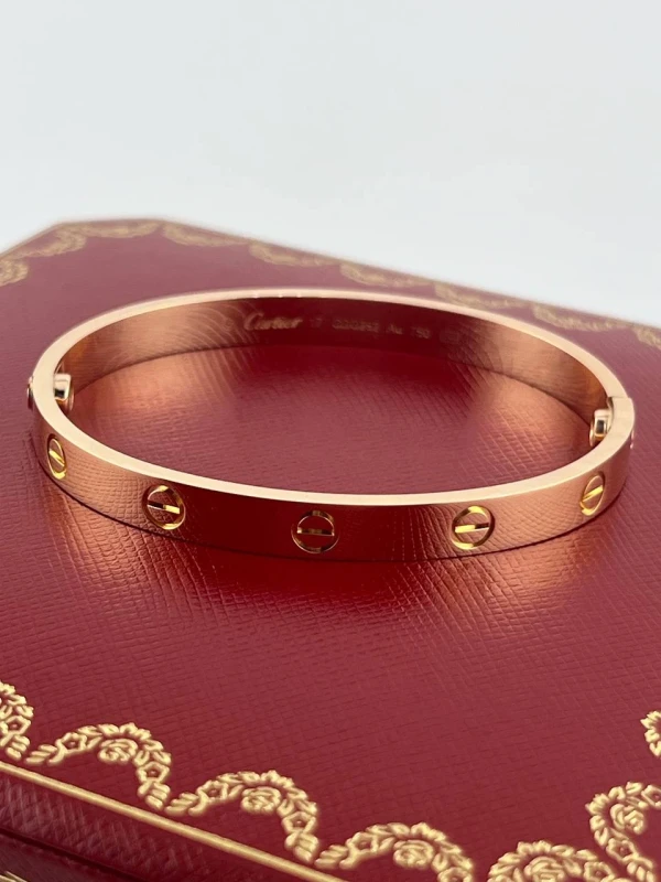Cartier LOVE BRACELET, ROSE GOLD (SIZE 17) B6035617 2