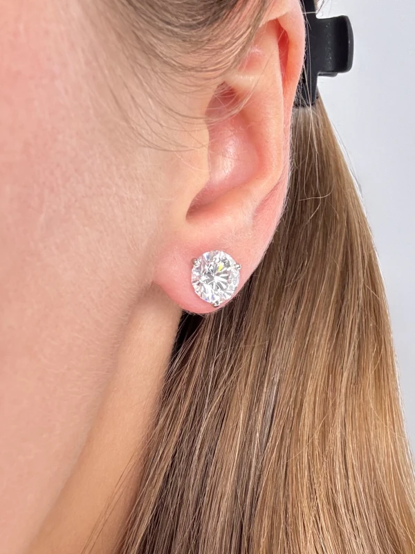 Tiffany & Co ROUND DIAMONDS 2.74 - 2.76 CT D-E/VS1 EARRINGS (GIA) Tiff-2.74-2.76 4