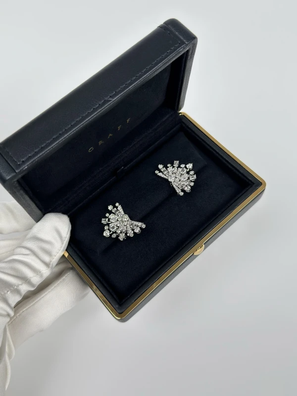 Graff New Dawn Multi-Shape Diamond Stud Earrings RGE1513 7