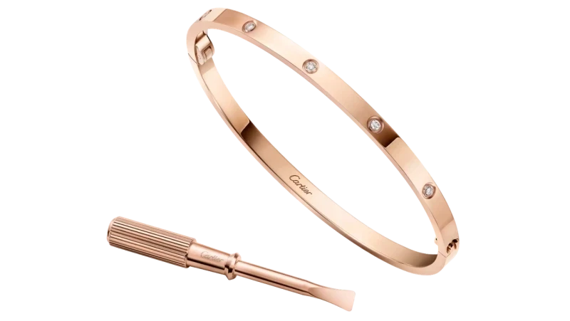 Bracelet LOVE, small model, 10 diamants (SIZE 17)