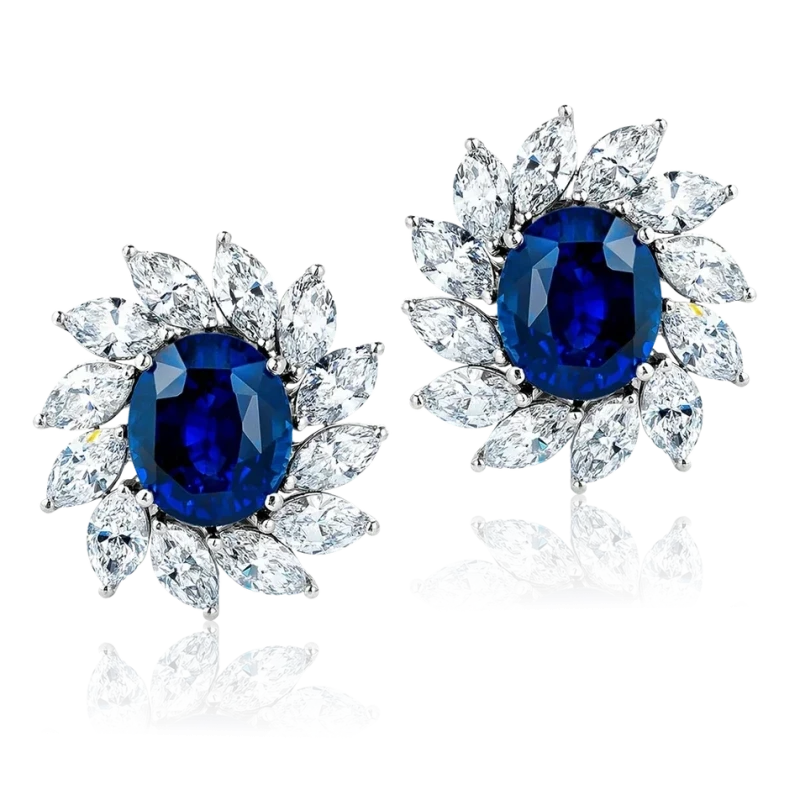 Bucherer SAPPHIRE 12.60 - 5.02 - 5.13 & DIAMOND SET (IGI) Bucherer Set 2