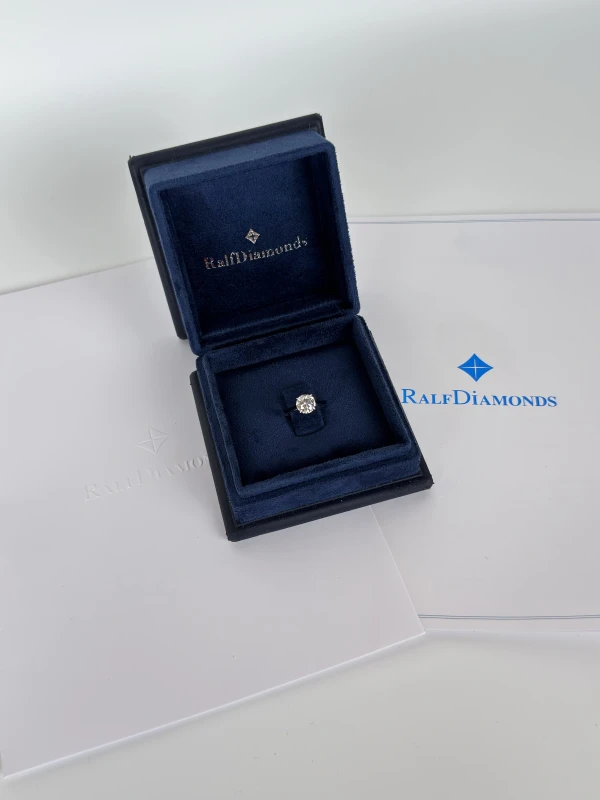 RalfDiamonds ROUND DIAMOND 1.51 CT G/VS1 RING (SIZE 53) RFD1.50 4