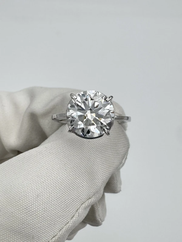 СЕРЬГИ NO NAME SOLITARE 1895 RING 4.21 CT E/VVS1 (SIZE 50) GIA Solitare1895 2