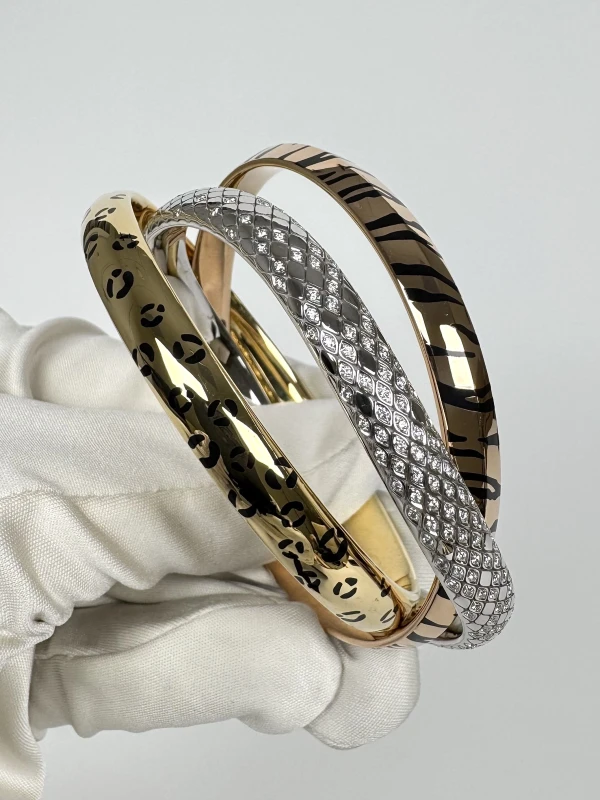 Cartier TRINITY BRACELET, LACQUER, DIAMONDS (SIZE 16) N6729116 5