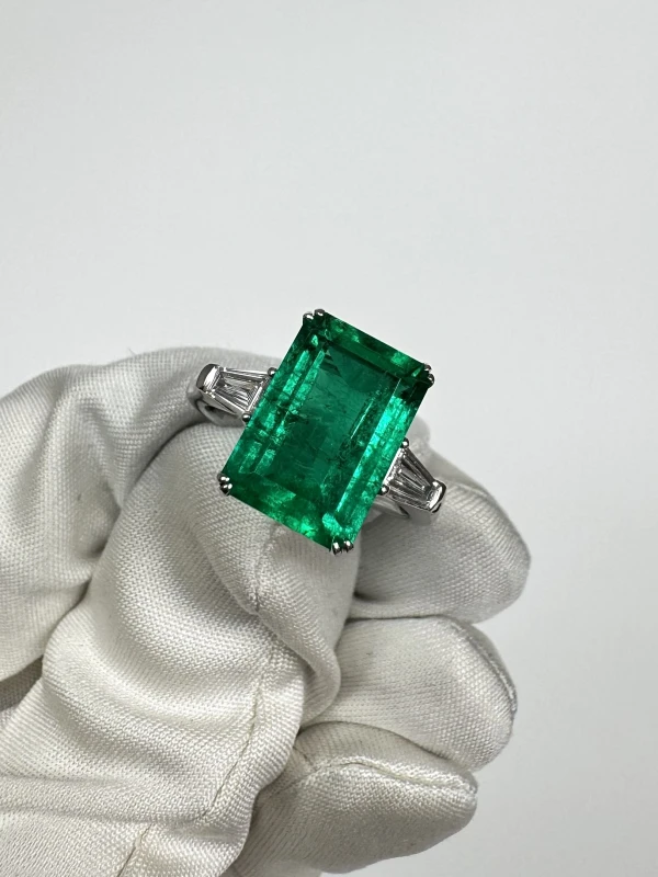 СЕРЬГИ NO NAME EMERALD DIAMOND 5.08 CT RING (SIZE 55) EM5.08CT 4