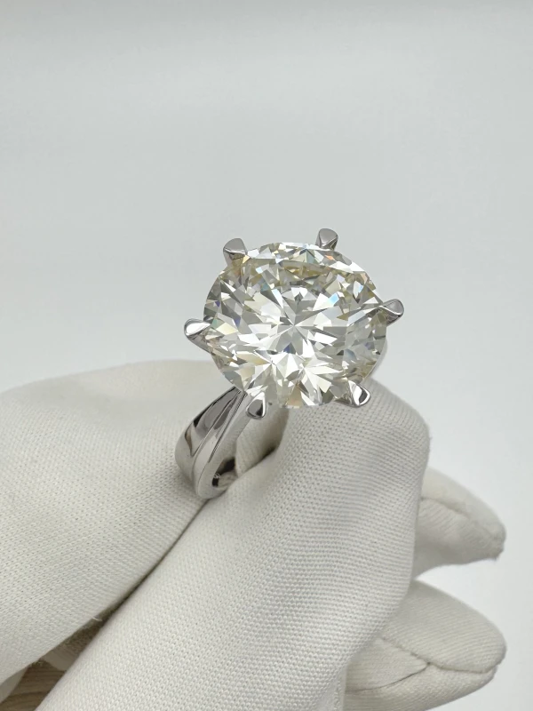 No name ROUND DIAMOND 7.01 CT K/VS2 RING (GIA) nn7.01 K/VS2 3