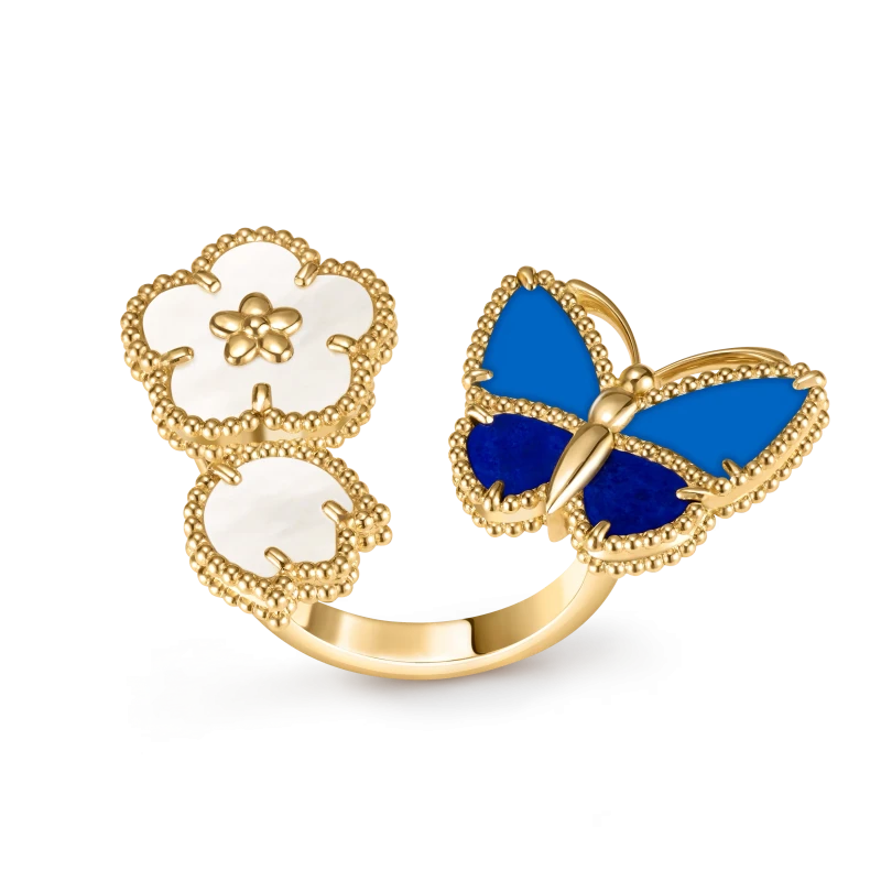 Lucky Spring Butterfly Between the Finger ring
