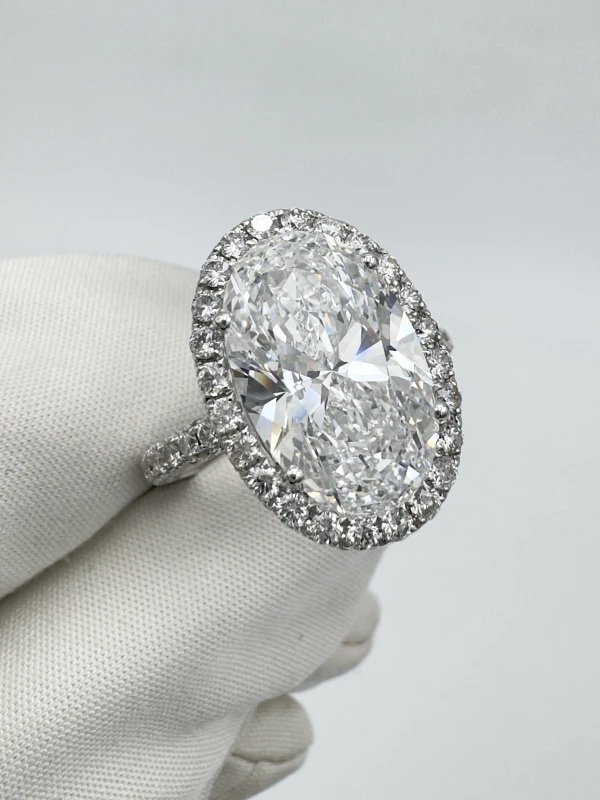 Earrings without a brand КОЛЬЦО С БРИЛЛИАНТОМ 6.11 CT D/VVS2 6.11 CT D/VVS2 3