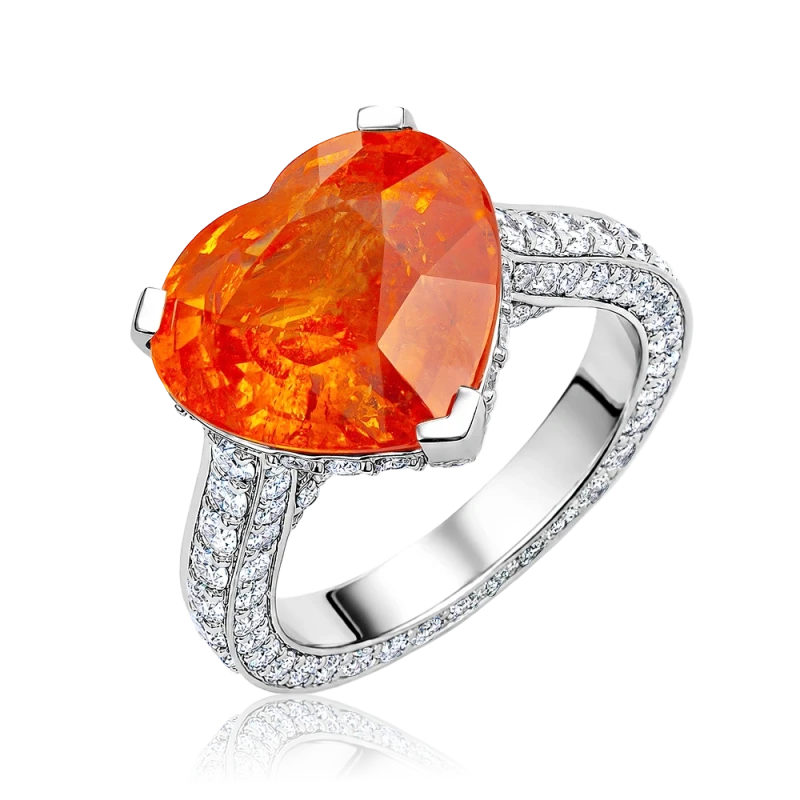 No name HEART GARNET 10.30 CT RING (SIZE 51) NN10.30CT 1