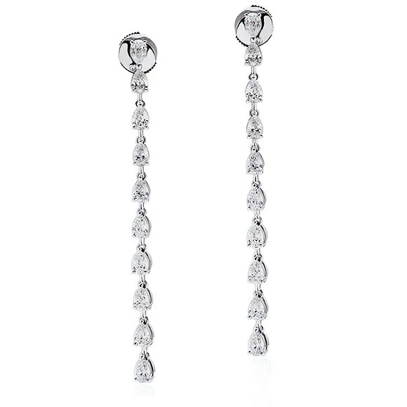 Earrings without a brand С БРИЛЛИАНТАМИ 2.67 СТ  2.67 CT