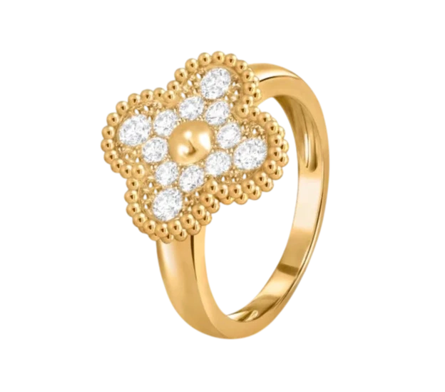 Van Cleef & Arpels VINTAGE ALHAMBRA RING (SIZE 52) VCARO26M52 1