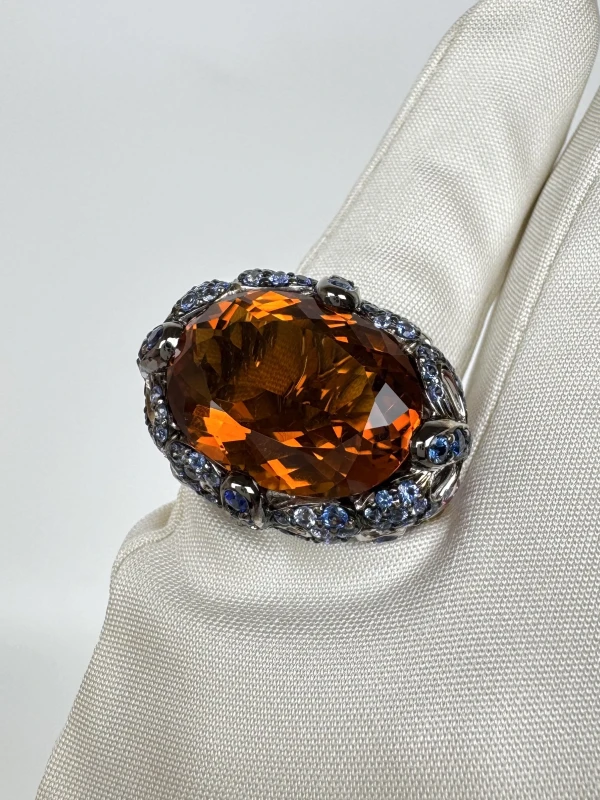 RalfDiamonds MULTI COLOR GEMSTONES COCTAIL RING RDmulticolor 5