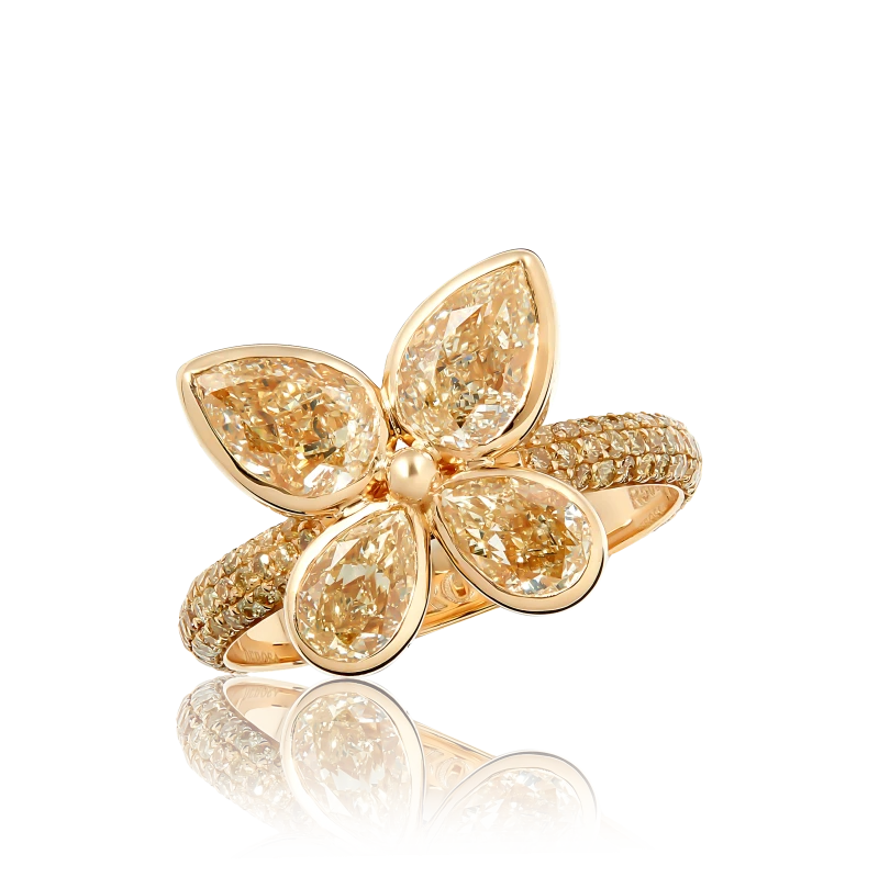 Butterfly Diamond Ring  (SIZE 52)
