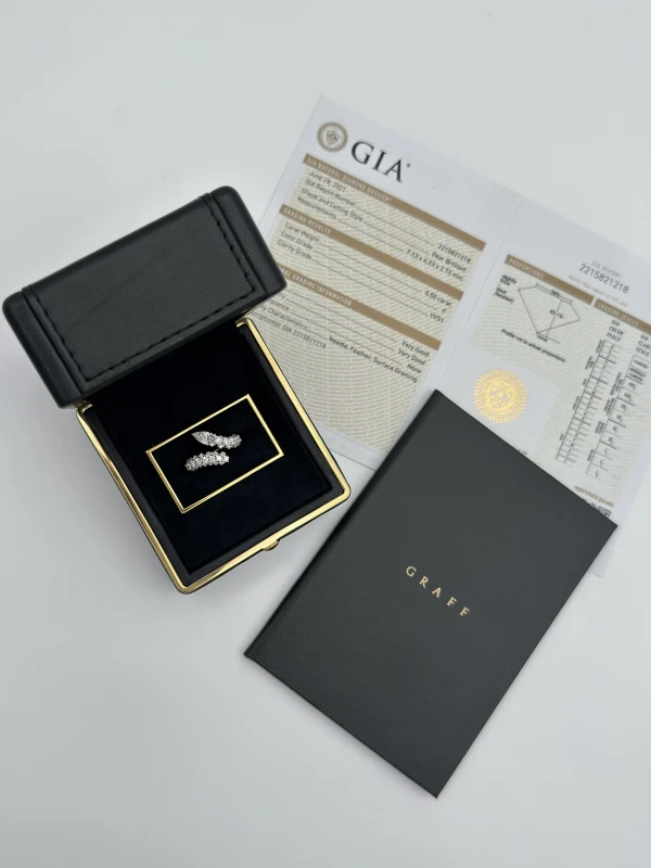 Graff Duet Wraparound Diamond Ring (SIZE 50) RGR830 7