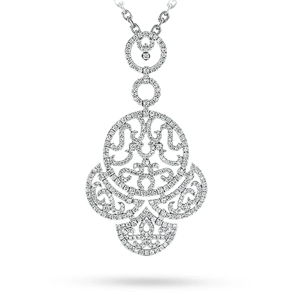 LACE COLLECTION PENDANT WHITE GOLD
