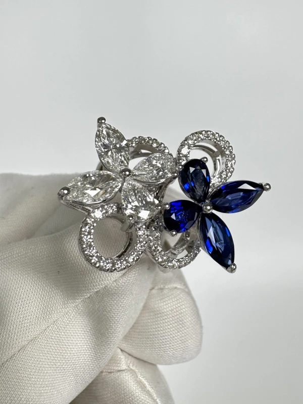 Arte Diore Sapphire and Diamond Ring (SIZE 55) ADR55 3