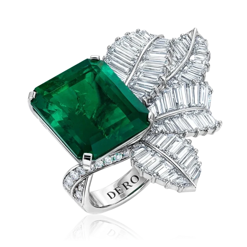 DeRosa COLOMBIA EMERALD 12.26 - 2.90 - 3.45 CT MUZO GREEN SET (GRS) R150140/E501702 2