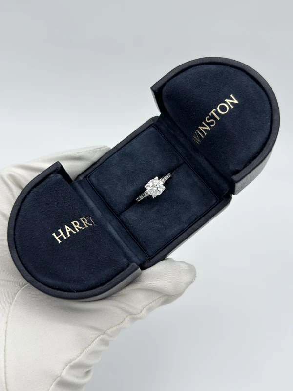 Harry Winston ROUND DIAMOND 1.56CT D/IF RING (SIZE 53) HW1.56CT 4