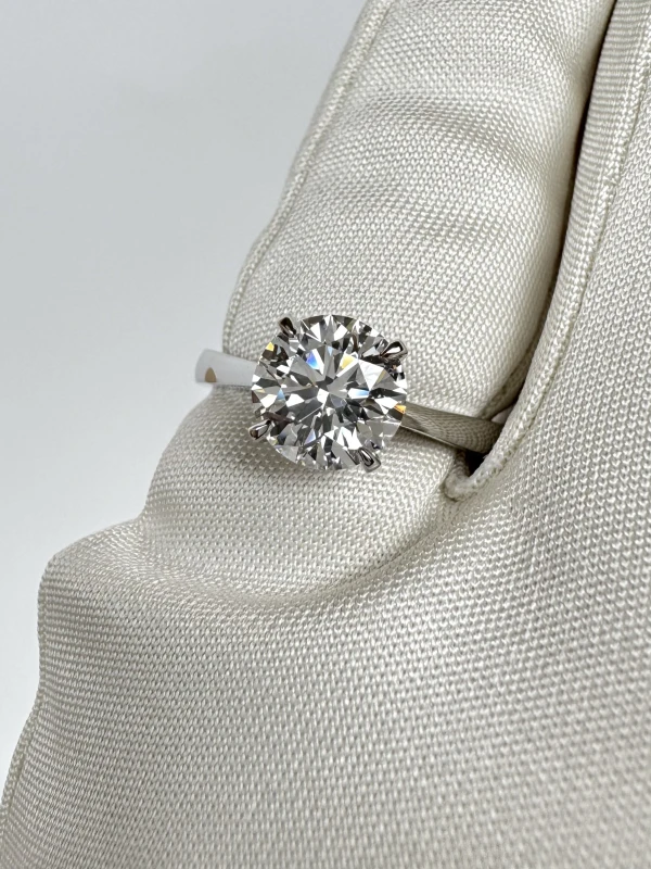 RalfDiamonds ROUND DIAMOND 1.51 CT G/VS1 RING (SIZE 53) RFD1.50 3