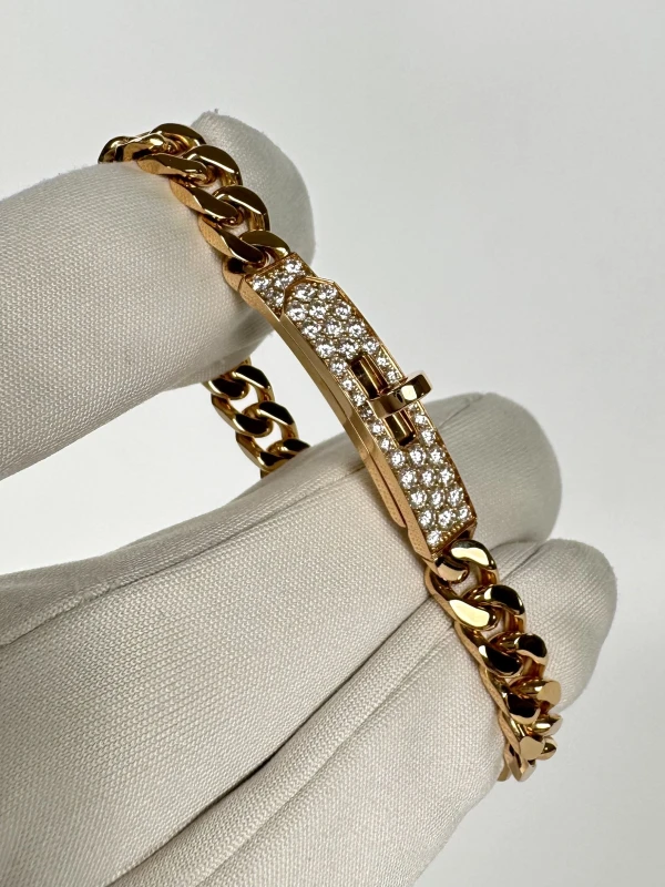 HERMES KELLY GOURMETTE BRACELET H120434B 00SH 2