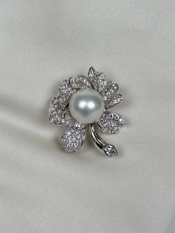 Mikimoto PEARL BROOCH 13 MM PBM19NDW 5