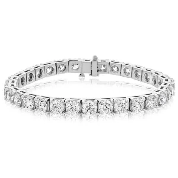 ROUND DIAMOND 15.93 CT F-G/VS BRACELET (GIA)