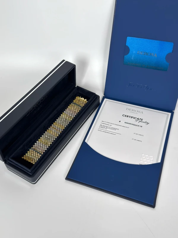 DeRosa DIAMOND 27.28 CT MOSAIC BRACELET B734127283B 5