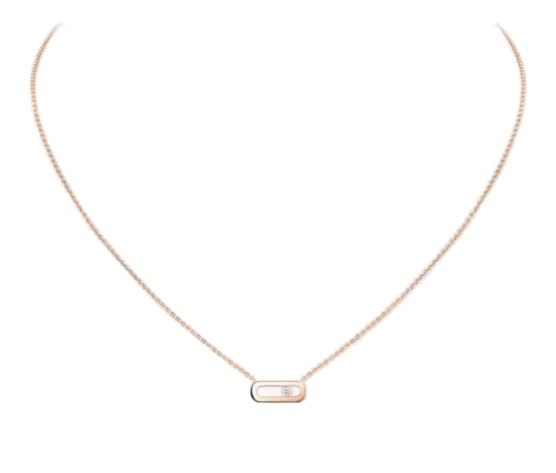 MOVE UNO Rose Gold Diamond Necklace
