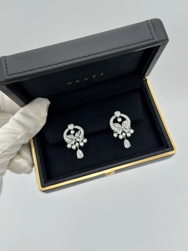 Graff Classic Butterfly Diamond Petite Earrings RGE596 5
