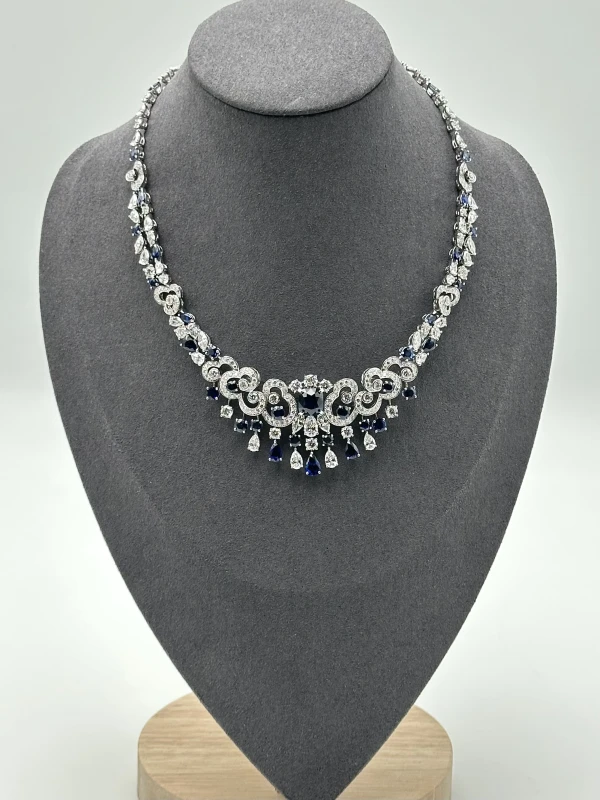 Graff Graff Nuage Necklace Sapphire and Diamond RGN435 2