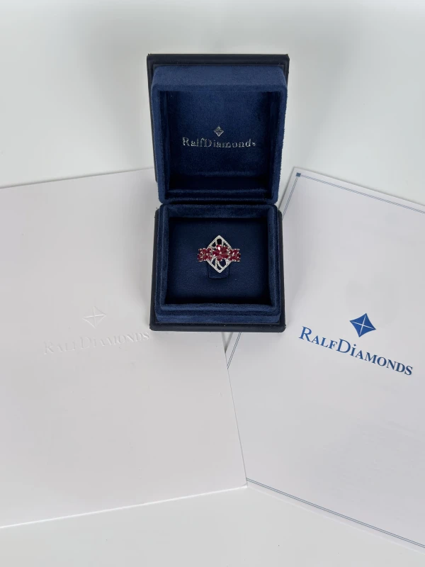 RalfDiamonds RUBY FLOWER RING (SIZE 55) RDR1501 4