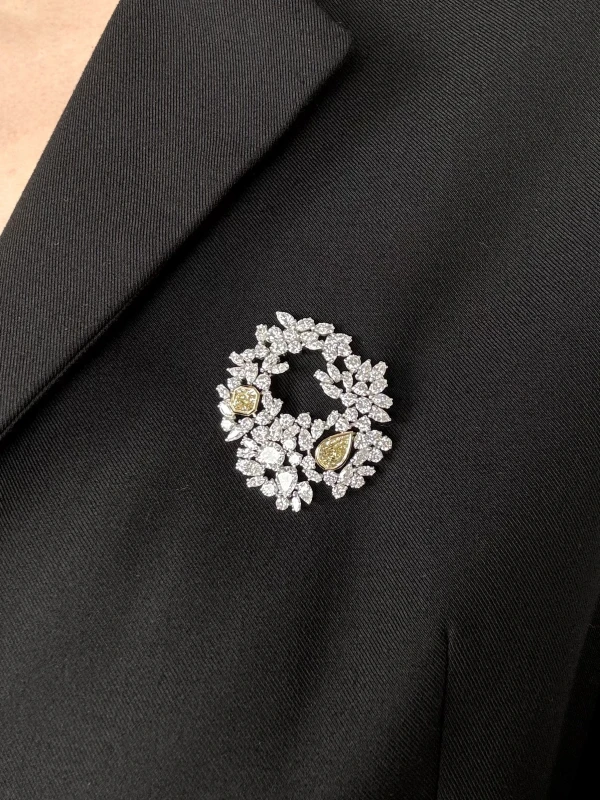 RalfDiamonds MIXCUT 13.14 CT BROOCH RDbrooch 5