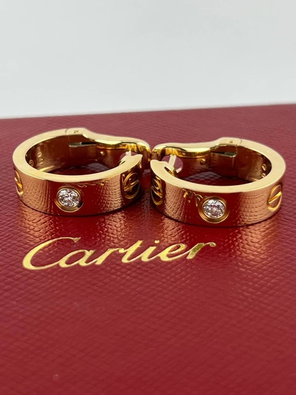 Cartier LOVE 2 DIAMOND EARRINGS B8022900 7